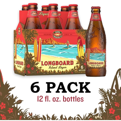Kona Longboard Lager 6 Pk Btls 12OZ Chambers Wine & Liquor