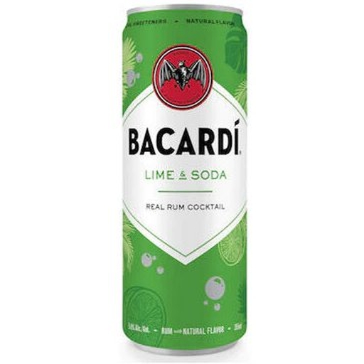 Bacardi Lime & Soda 12 oz Caesar's Spirits