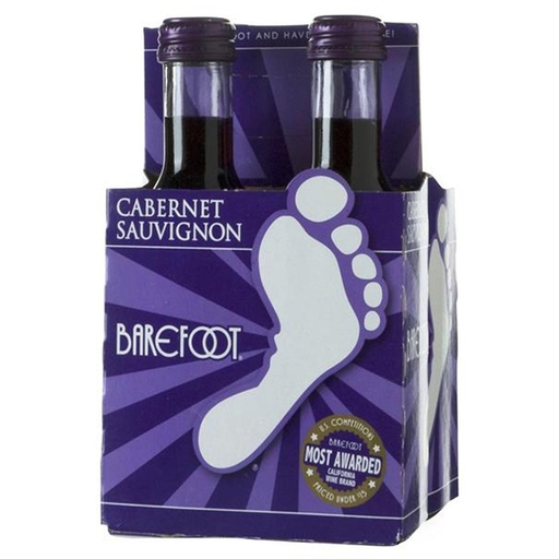 Barefoot 4pk Cabernet 187ML