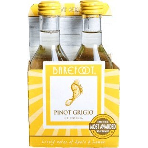 Barefoot 4pk Pinot Grigio 187ML