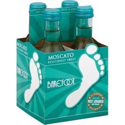 Barefoot 4pk Moscato 187ML