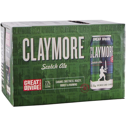 Great Divide Claymore Scotch Ale 6pk Cans 12OZ Chambers Wine & Liquor