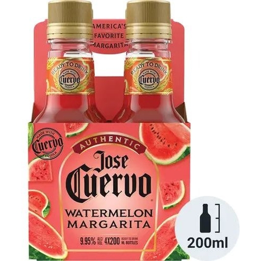 Cuervo Authentic Watermelon 4-pk Btls 200ML